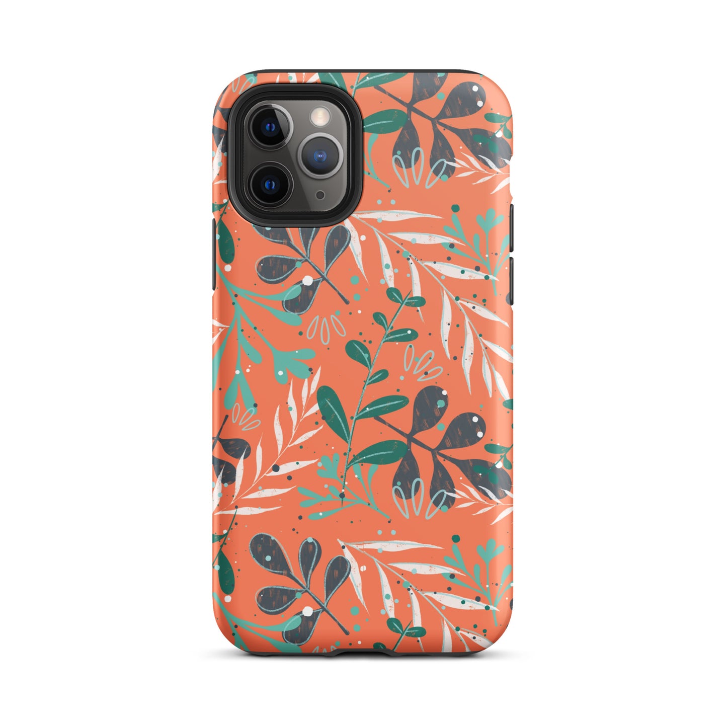 Tough iPhone case, Leaves orange