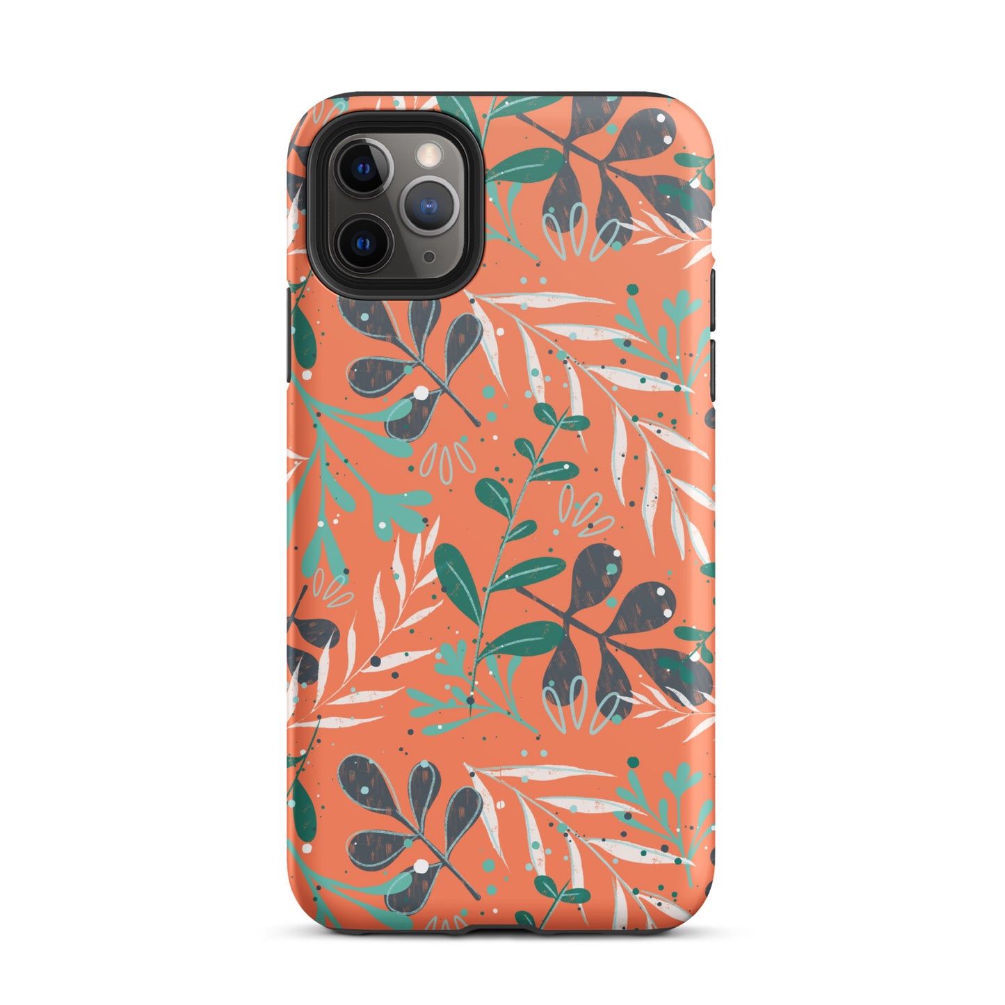 Tough iPhone case, Leaves orange