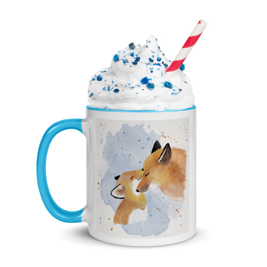 Mug with Color Inside Foxes