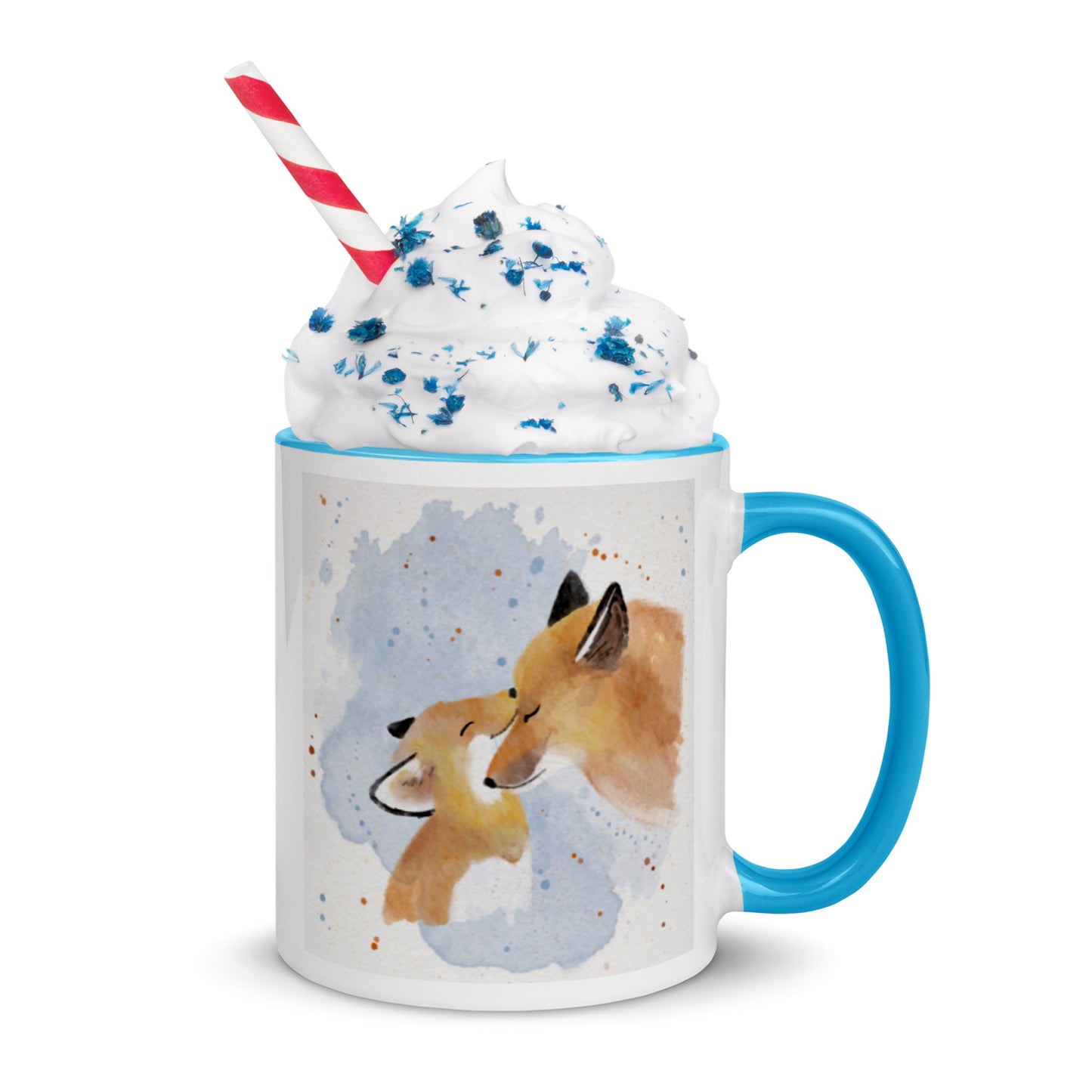 Mug with Color Inside Foxes