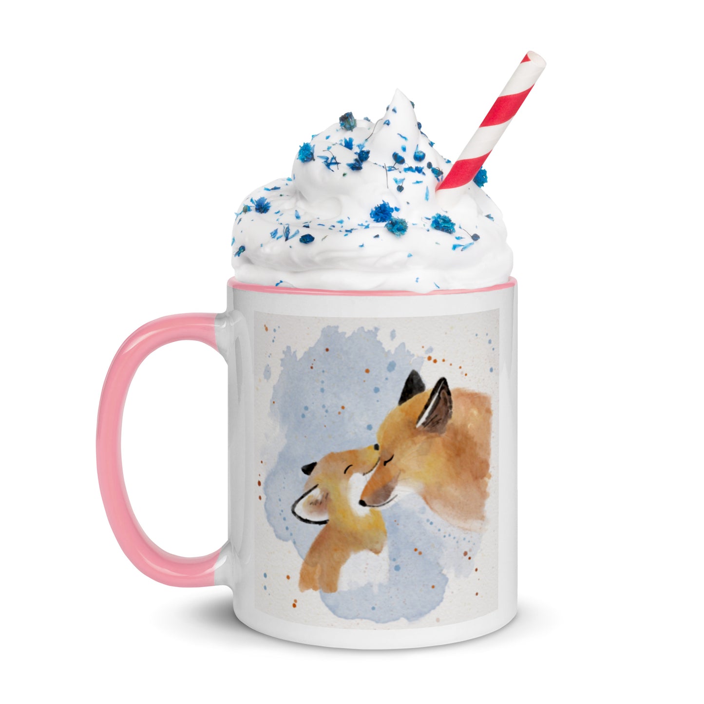 Mug with Color Inside Foxes