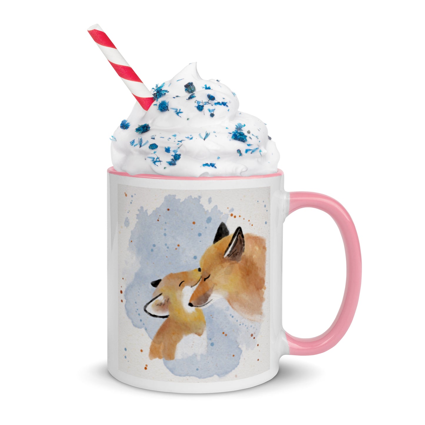 Mug with Color Inside Foxes