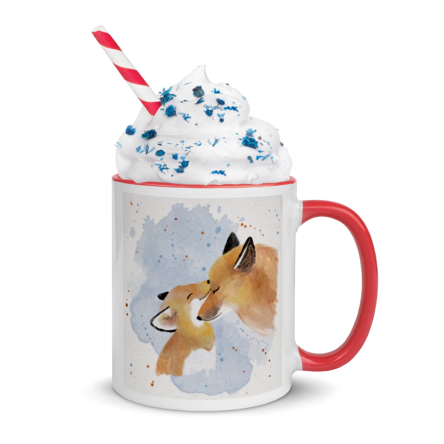 Mug with Color Inside Foxes