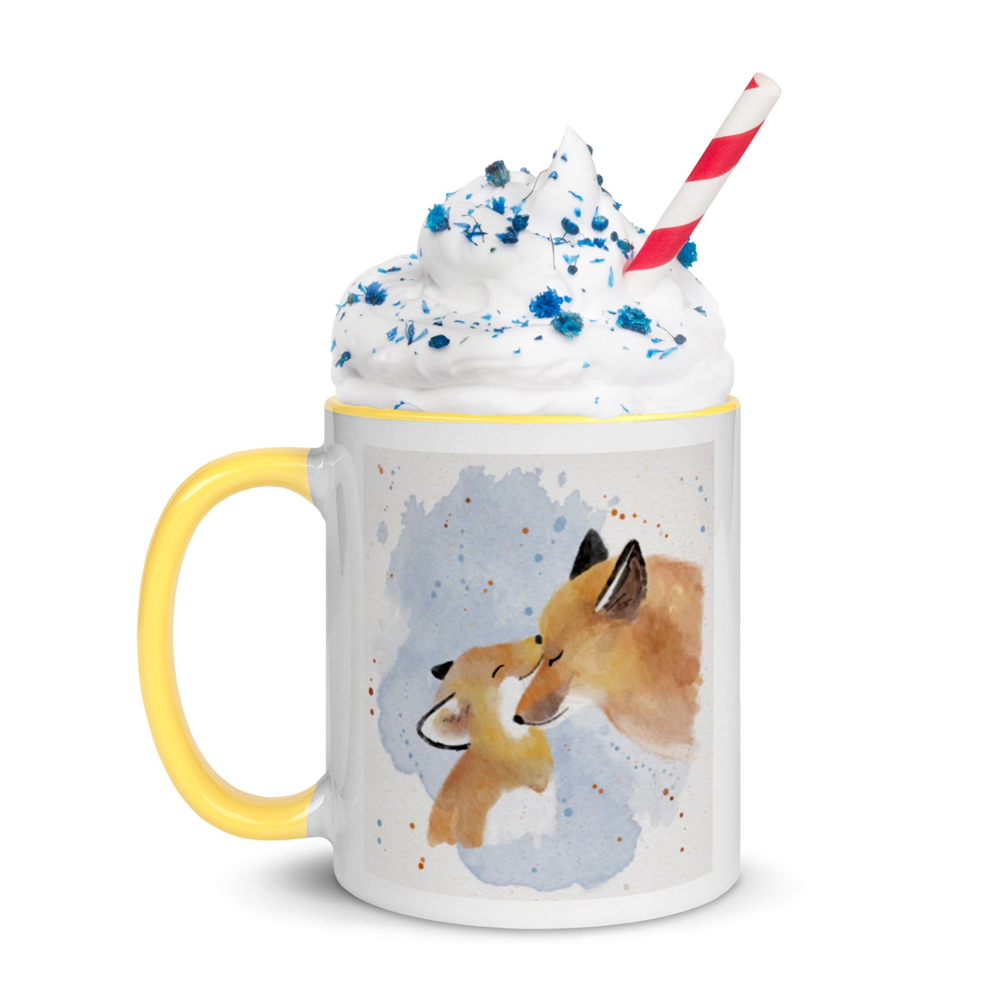 Mug with Color Inside Foxes